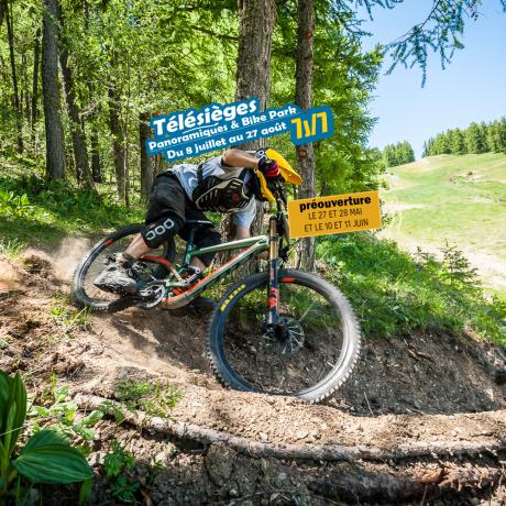 Ouverture télésièges panoramique de Réallon - Single sur le Bike Park de Réallon