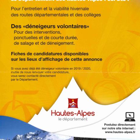 département recrute