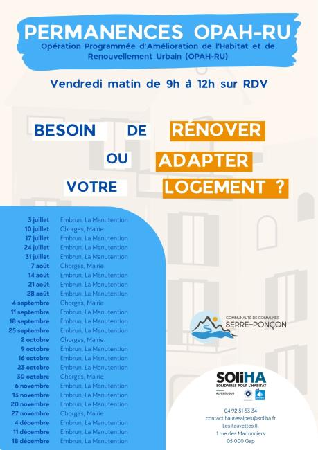 AFFICHE PERMANENCES 2026 semestre