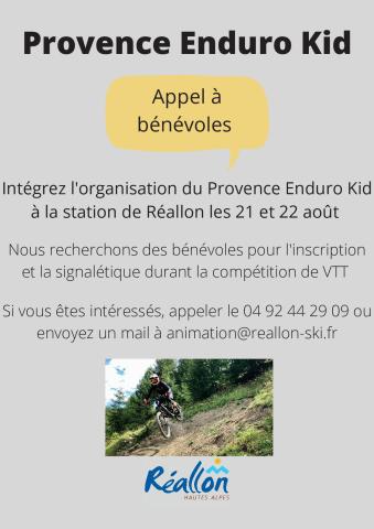 Appel à bénévoles Enduro Kids